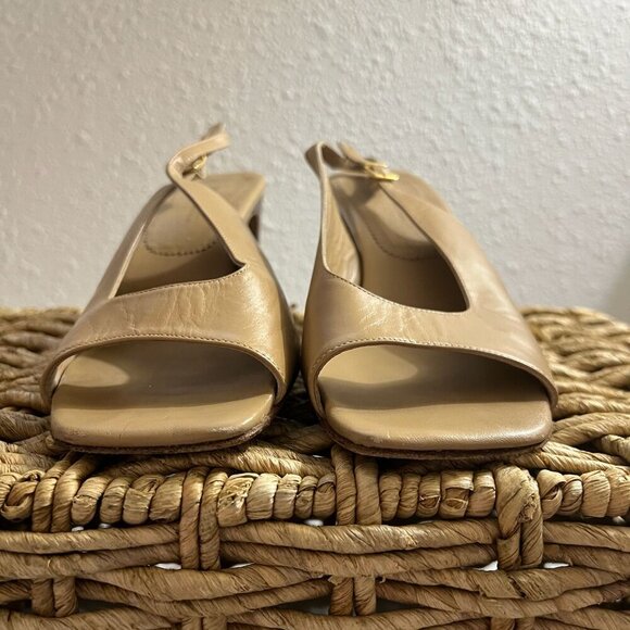 AMALFI Exclusively for Nordstrom, Beige 8B, square heel,slingback pump shoe - Picture 3 of 15